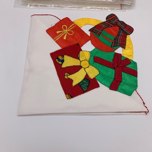 Brand New Lot Of 9 Vintage OREM Patchwork Holiday Napkins 17” X 17” India - Picture 8 of 16
